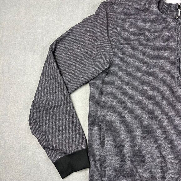 Travis Mathew Jacket Mens XL Grey Patterned 1/4 Zip Performance Golf Pullover - Picture 2 of 9